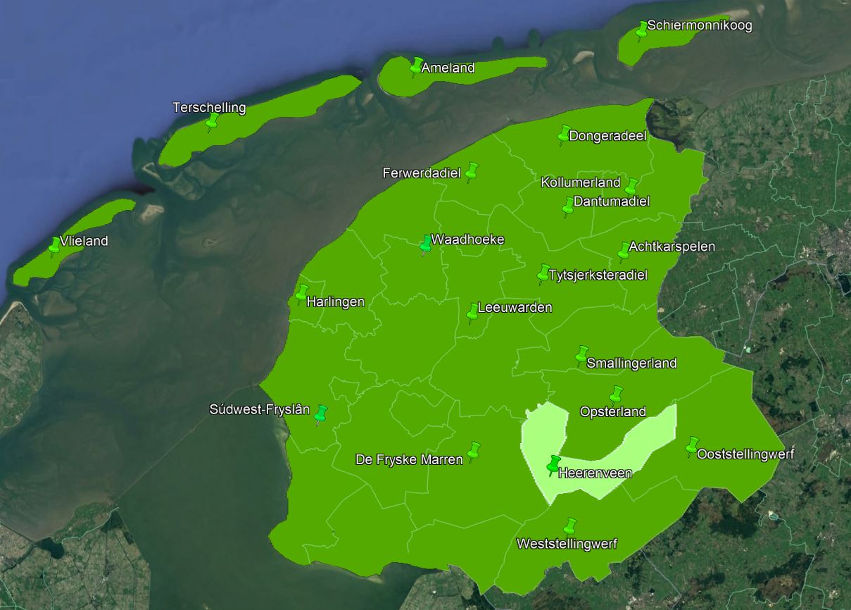 Deelnemende gemeenten in Fryslân 15:53:46